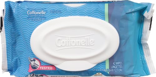 Cottonelle Fresh Feel Flushable Wipes, 8 Packs, 42 Wipes per Pack
