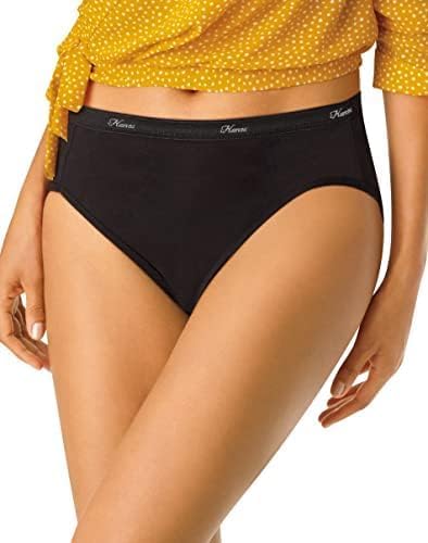 Hanes Women's Underwear Pack, 10-Pack, Full-Coverage Cotton Blend Panties, Moisture-Wicking Underwear for Women