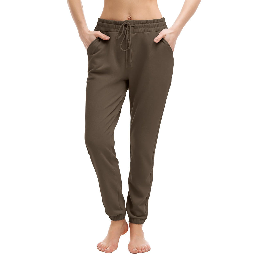 Walifrey Joggers with Pockets, Drawstring Sweatpants Women | Soft breathable fabric, Adjustable waist, 2 Deep side pockets, Cuffed ankles, Great for Lounging Jogging Workout & Gym