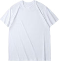 Men's Solid Crew Neck T-Shirt, Soft Cotton Tee, Regular Fit, Lightweight Casual Top for Summer Layering, Comfort