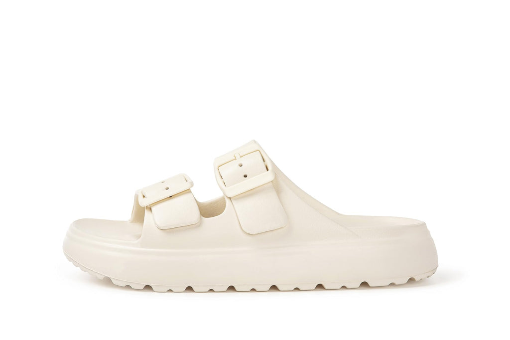 EVA Sandals for Women with Arch Support | Adjustable Double Buckle Slides | Comfortable Lightweight EVA Slide Sandals for Beach, Shower, Summer