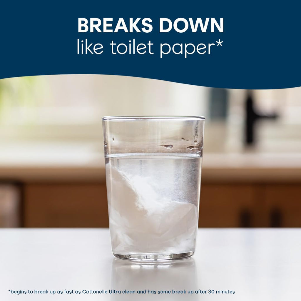 Cottonelle Fresh Feel Flushable Wipes, 8 Packs, 42 Wipes per Pack