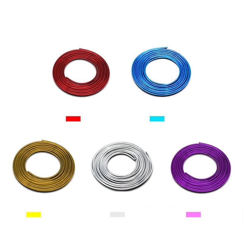 5M Car Dashboard Door Edge Insert Trim Styling Interior Decorative Moulding Universal Auto Accessories Insert Strip With Scraper Universal Car Gap Fillers Automobile Moulding Line Decorative Accessories Automobile Motor Exterior Decoration Moulding Trim