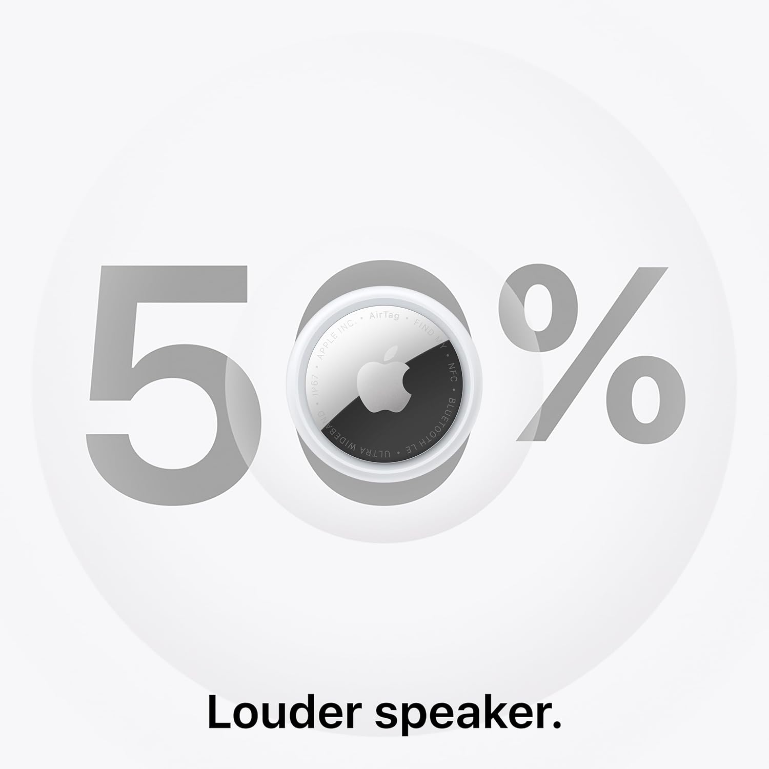 Apple AirTag (2nd Generation): Tracker for Keychain, Wallet, and More; Locator with Sound; Simple One-Tap Setup with iPhone or iPad; Key Finder with up to 1.5X Precision Finding Range