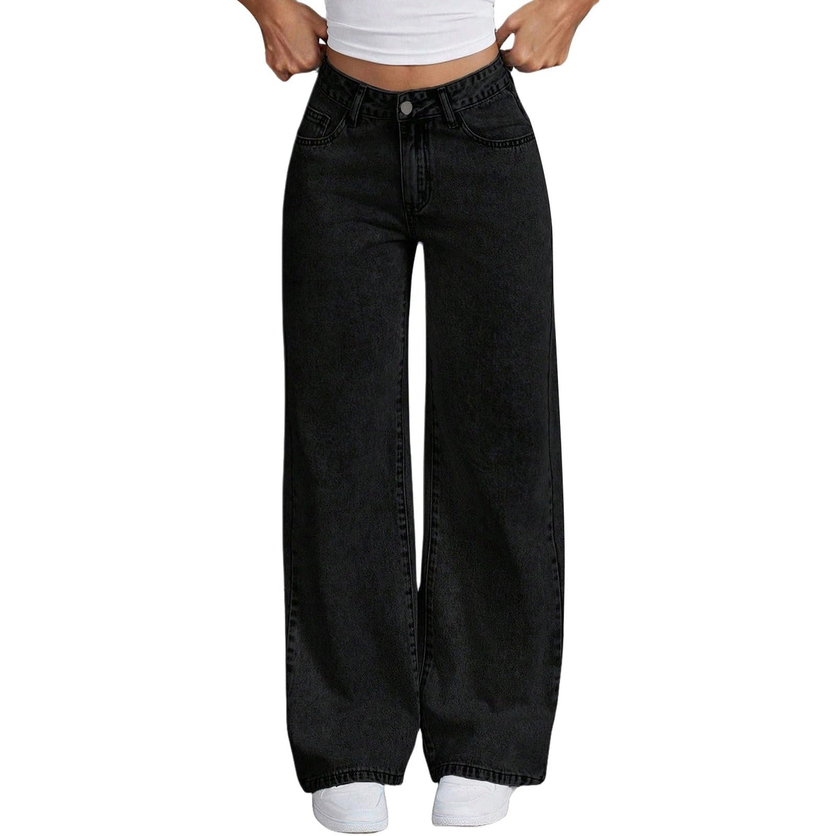 Jeans for Girls Cute Baggy Pants Wide Leg High Waisted Trousers with Pocket | Back to School Clothes Teens Outfits Bow Embroidery Wide Leg Denim Pants Y2k Tween Clothes 7-16Y
