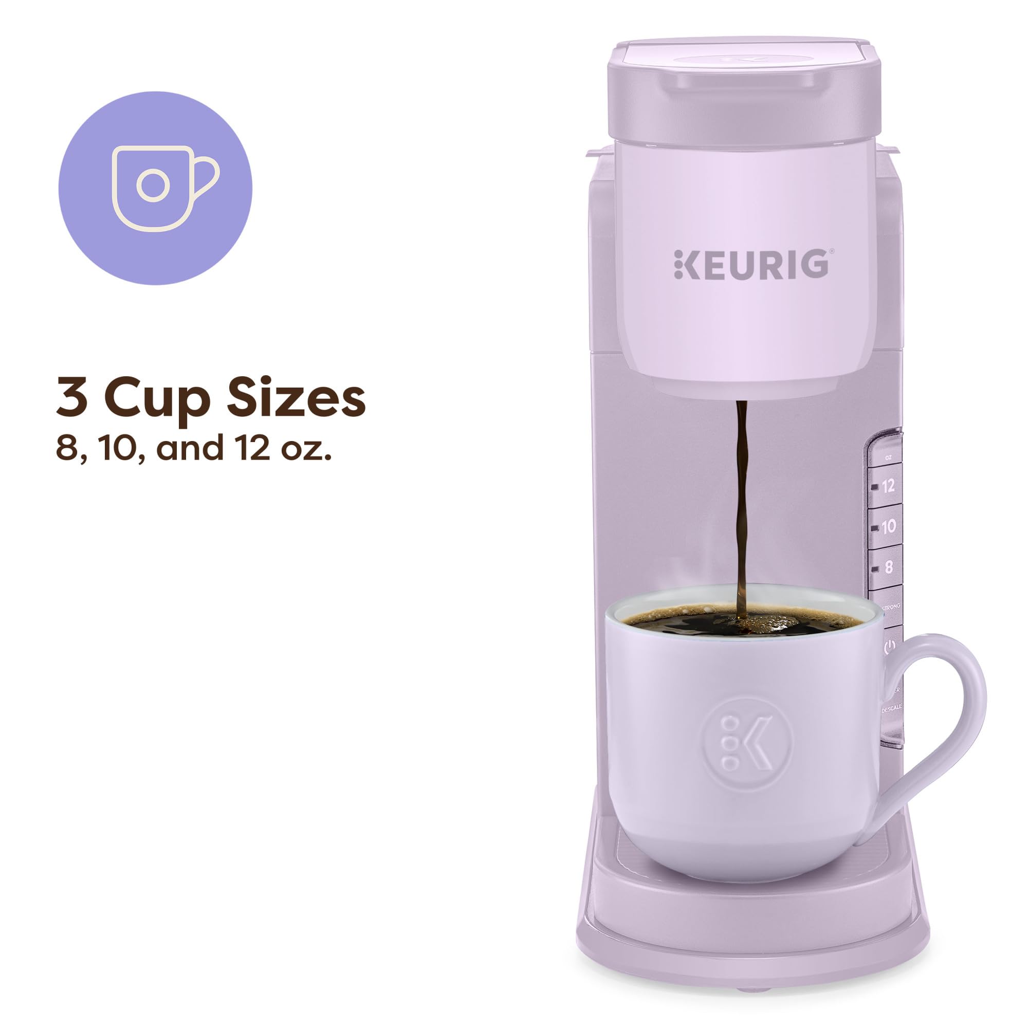 Keurig K-Express Single Serve K-Cup Pod Coffee Maker, 3 Brew Sizes, Strong Button Feature, 42oz Removable Reservoir, Black | 3 Brew Sizes, Strong Button Feature, Removable Reservoir