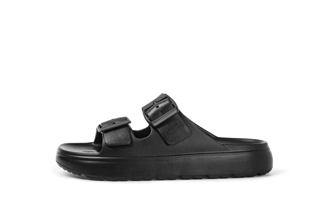 EVA Sandals for Women with Arch Support | Adjustable Double Buckle Slides | Comfortable Lightweight EVA Slide Sandals for Beach, Shower, Summer