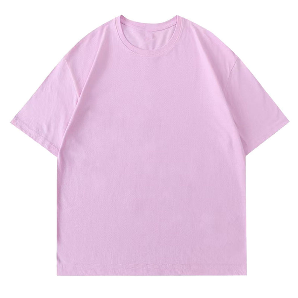 Men's Solid Crew Neck T-Shirt, Soft Cotton Tee, Regular Fit, Lightweight Casual Top for Summer Layering, Comfort