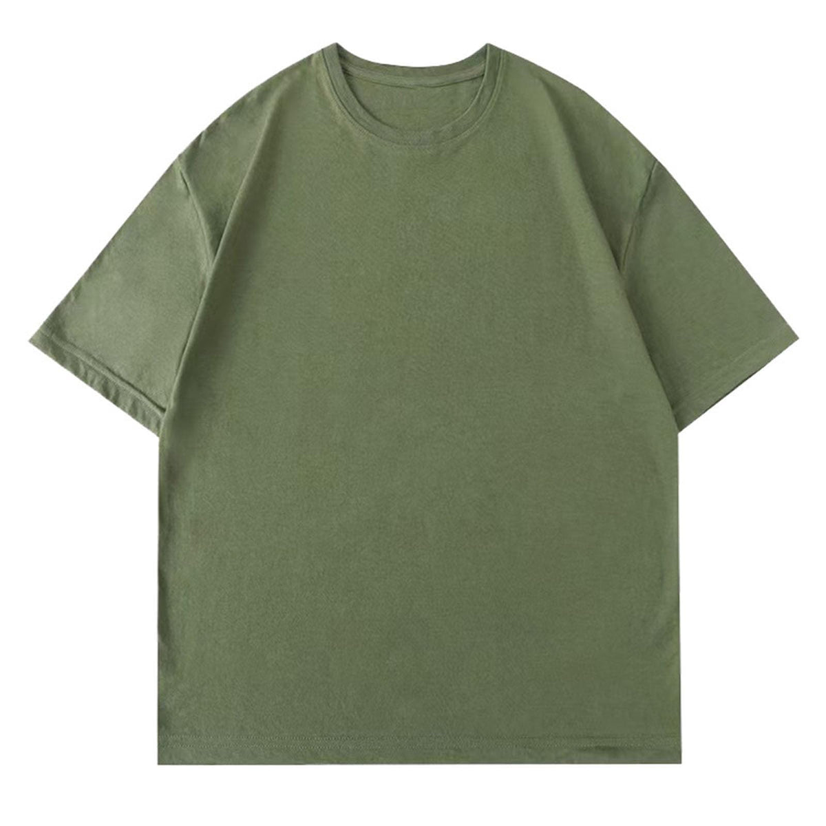 Men's Solid Crew Neck T-Shirt, Soft Cotton Tee, Regular Fit, Lightweight Casual Top for Summer Layering, Comfort