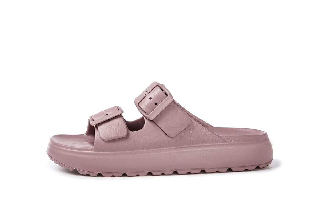 EVA Sandals for Women with Arch Support | Adjustable Double Buckle Slides | Comfortable Lightweight EVA Slide Sandals for Beach, Shower, Summer