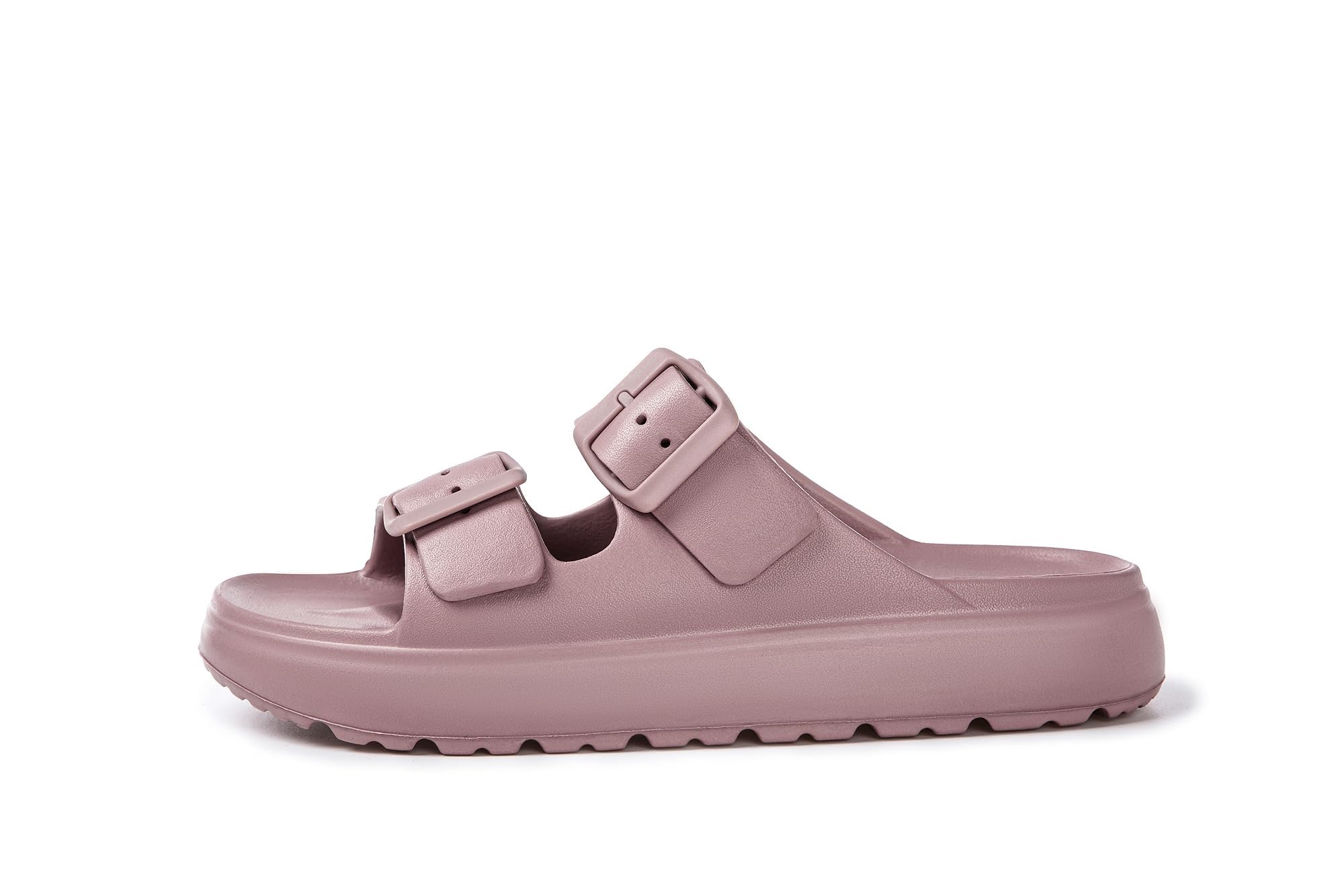 EVA Sandals for Women with Arch Support | Adjustable Double Buckle Slides | Comfortable Lightweight EVA Slide Sandals for Beach, Shower, Summer