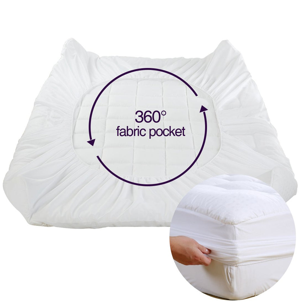 EASELAND Twin XL Mattress Pad Cotton Pillow Top Mattress Topper White | College Dorm Mattress Cover Cooling Cotton Top,8-21" Deep Pocket Protector 39x80 Inches,Boxing Quilted & Machine Washable