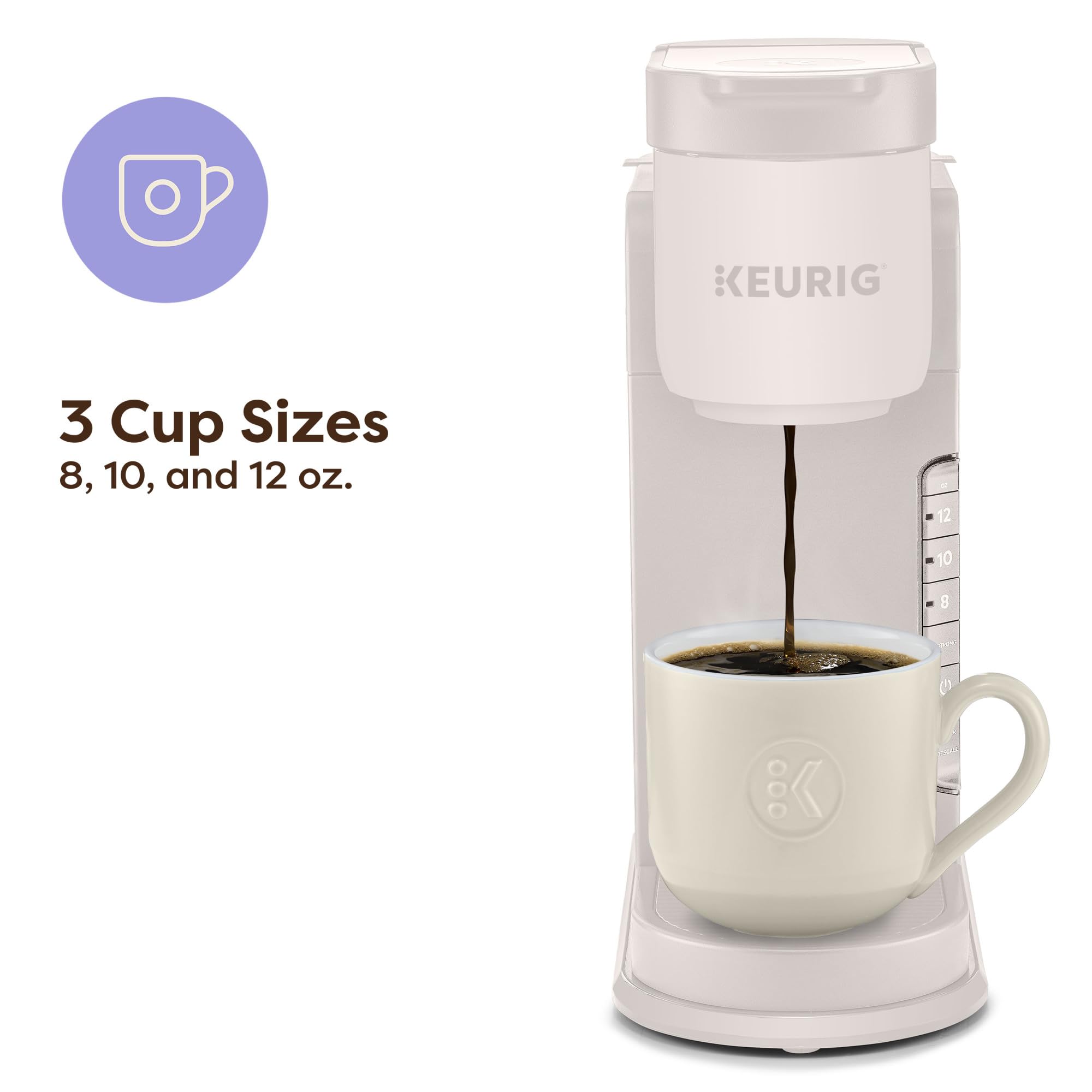 Keurig K-Express Single Serve K-Cup Pod Coffee Maker, 3 Brew Sizes, Strong Button Feature, 42oz Removable Reservoir, Black | 3 Brew Sizes, Strong Button Feature, Removable Reservoir