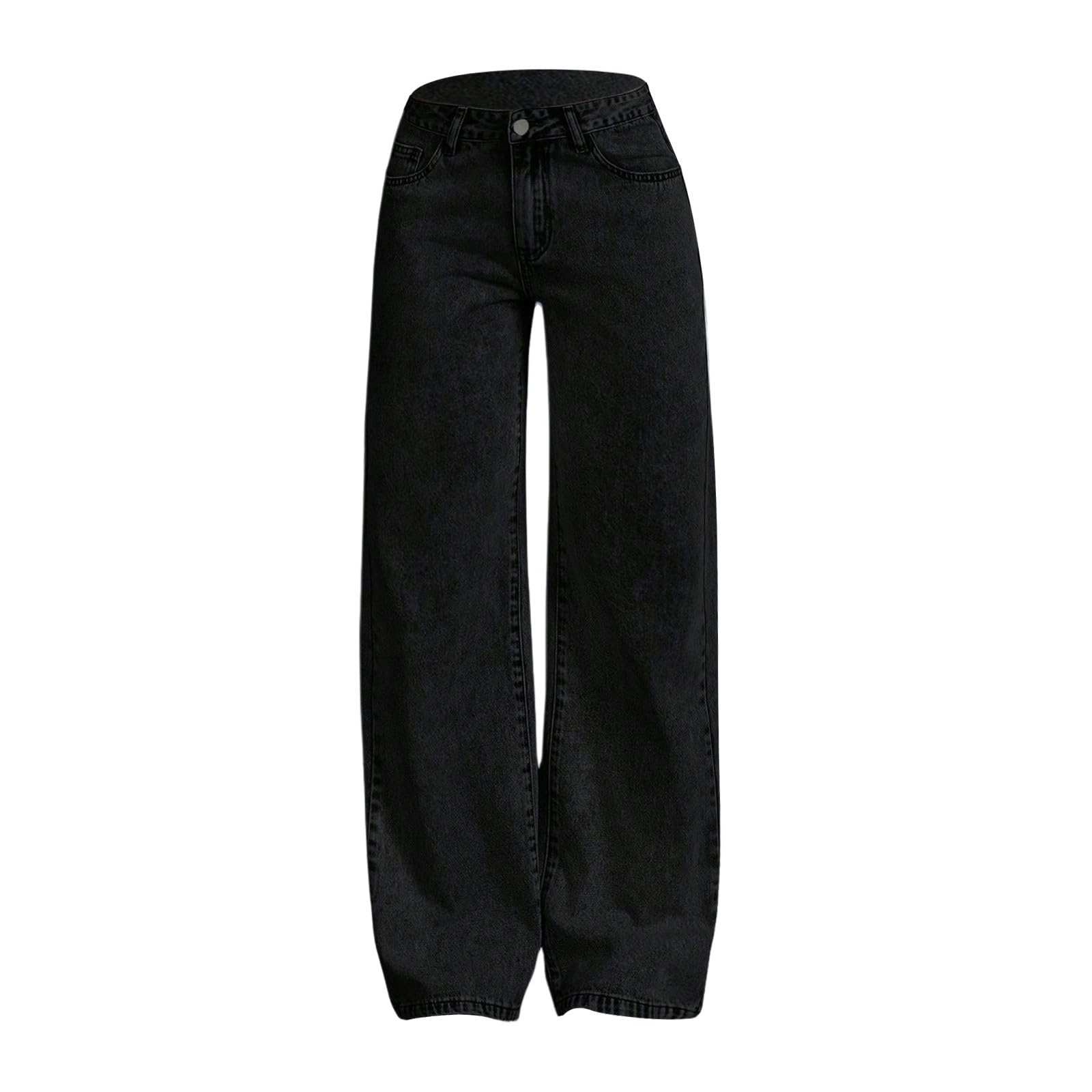 Jeans for Girls Cute Baggy Pants Wide Leg High Waisted Trousers with Pocket | Back to School Clothes Teens Outfits Bow Embroidery Wide Leg Denim Pants Y2k Tween Clothes 7-16Y