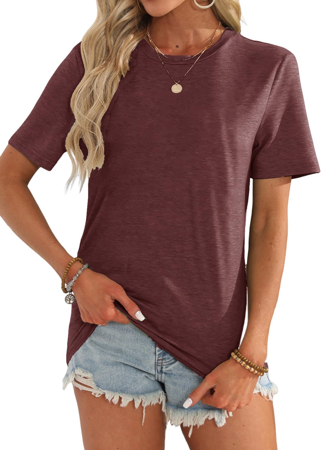YEXIPO Womens Graphic Tees Short Sleeve Summer Tops Casual Cute T Shirts | Funny Letter Print, Crew Neck, Loose Fit