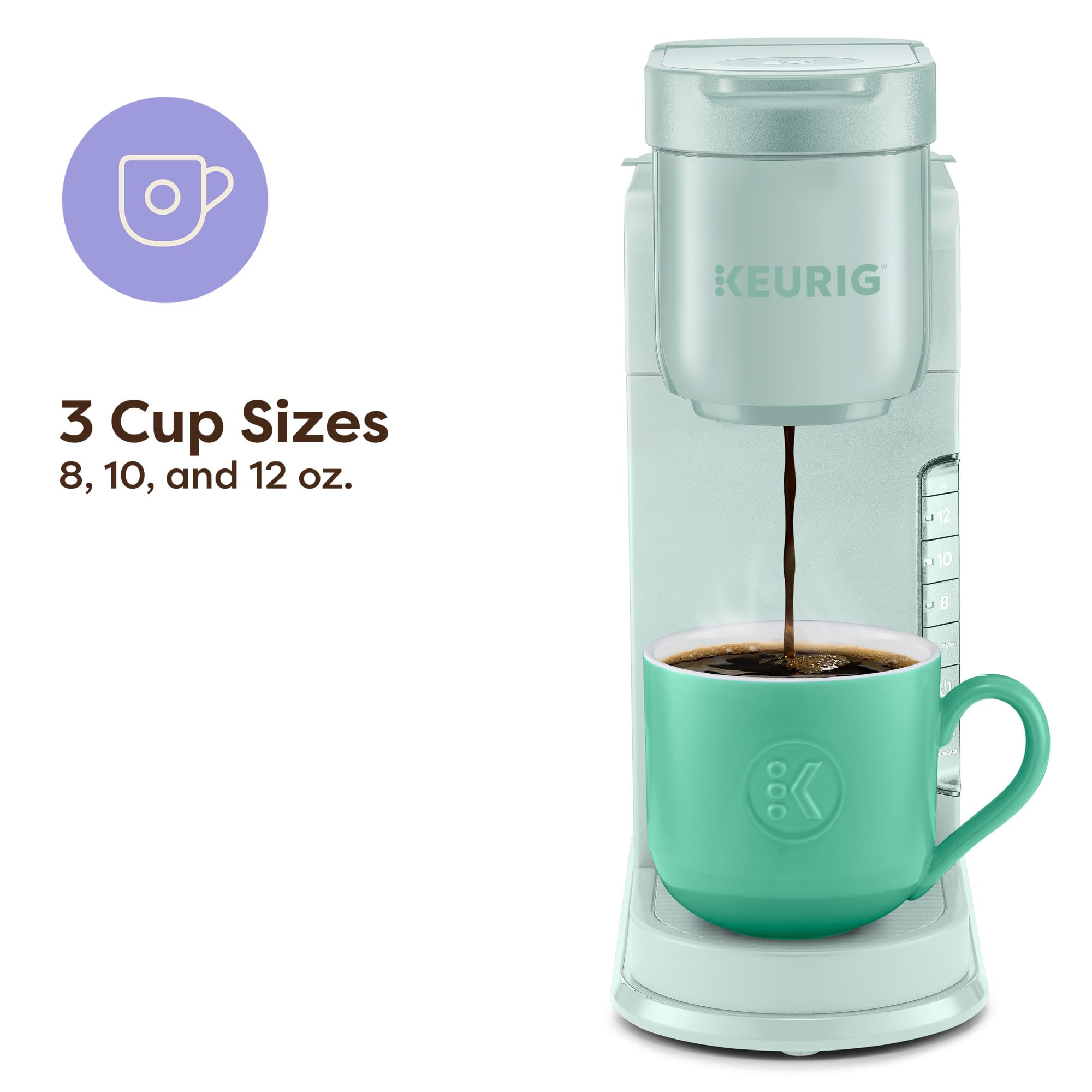 Keurig K-Express Single Serve K-Cup Pod Coffee Maker, 3 Brew Sizes, Strong Button Feature, 42oz Removable Reservoir, Black | 3 Brew Sizes, Strong Button Feature, Removable Reservoir