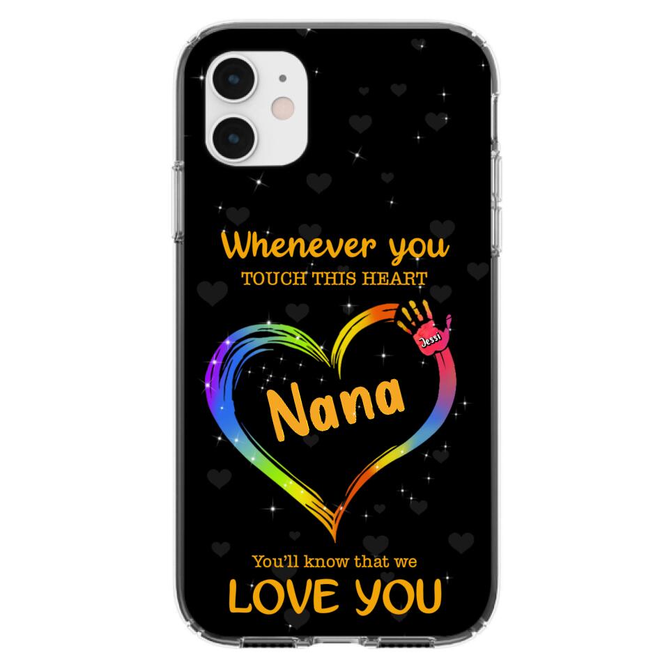 Personalized Phone Case - Whenever You Touch This Heart, You'll Know That We Love You - Case For Iphone and Samsung