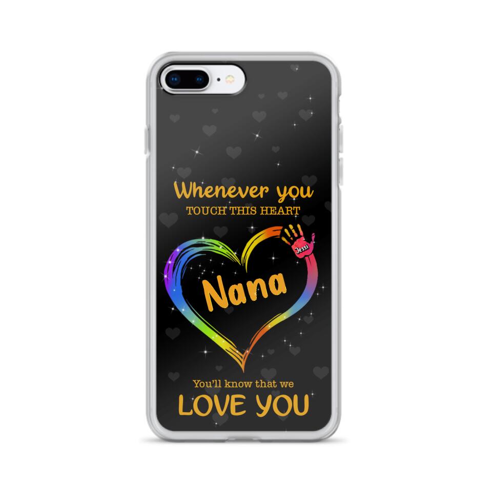 Personalized Phone Case - Whenever You Touch This Heart, You'll Know That We Love You - Case For Iphone and Samsung