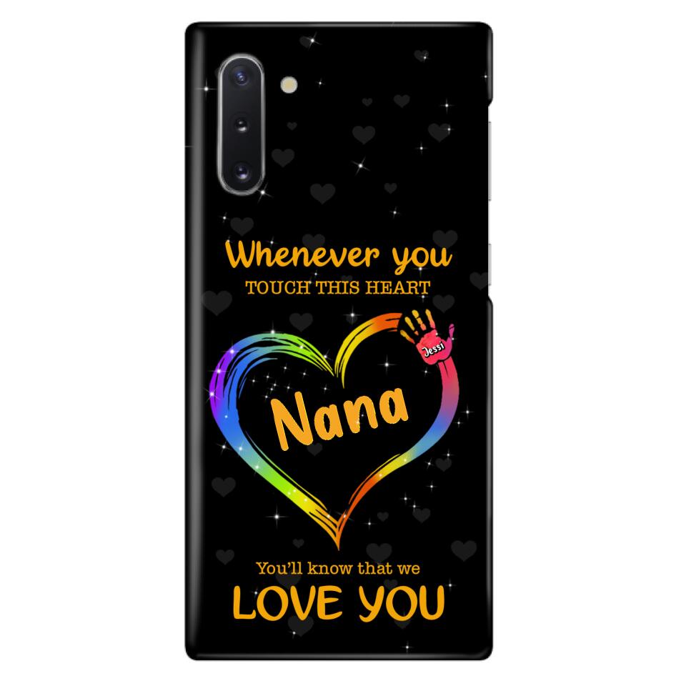 Personalized Phone Case - Whenever You Touch This Heart, You'll Know That We Love You - Case For Iphone and Samsung