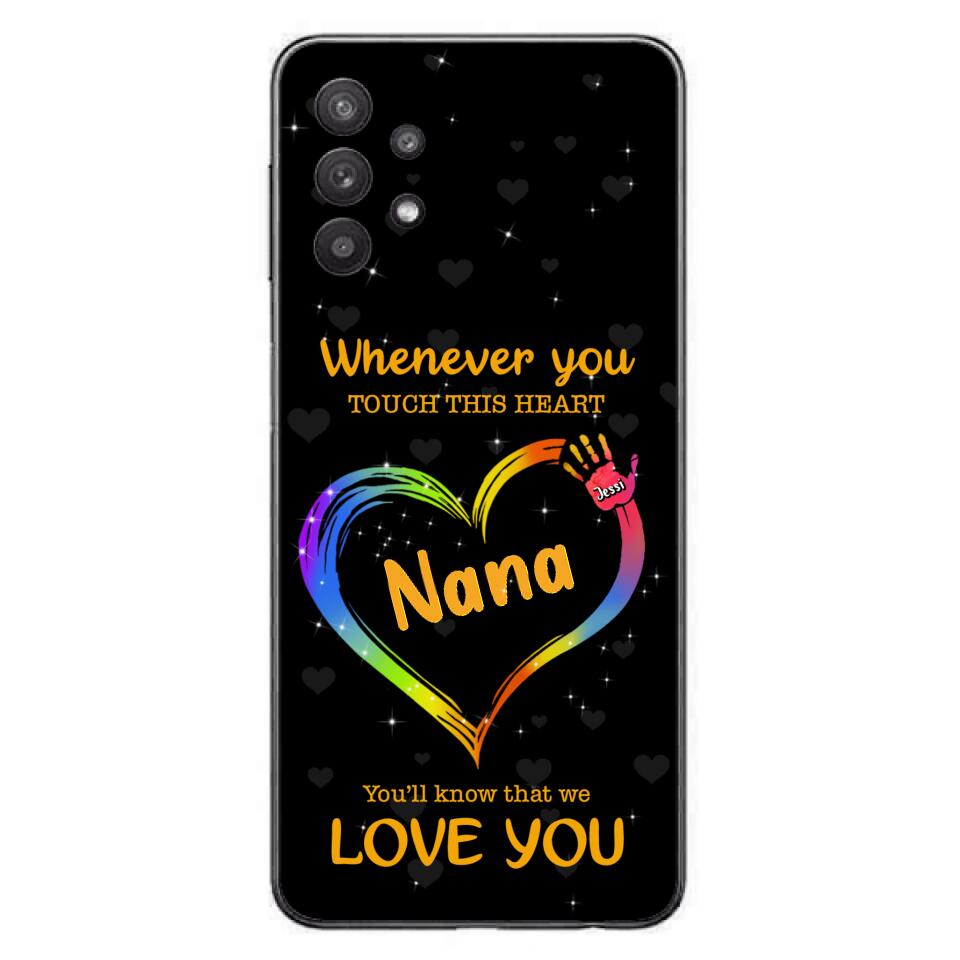 Personalized Phone Case - Whenever You Touch This Heart, You'll Know That We Love You - Case For Iphone and Samsung