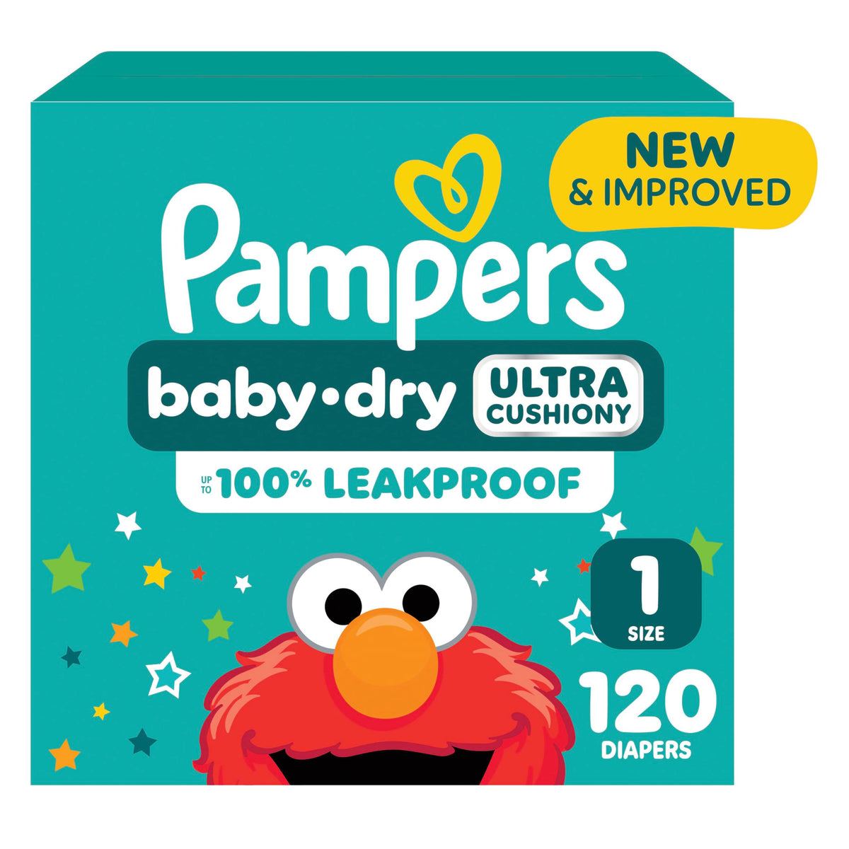 Pampers Diapers - Baby Dry - Size 3, 104 Count, Absorbent Disposable Infant Diaper (Packaging May Vary)
