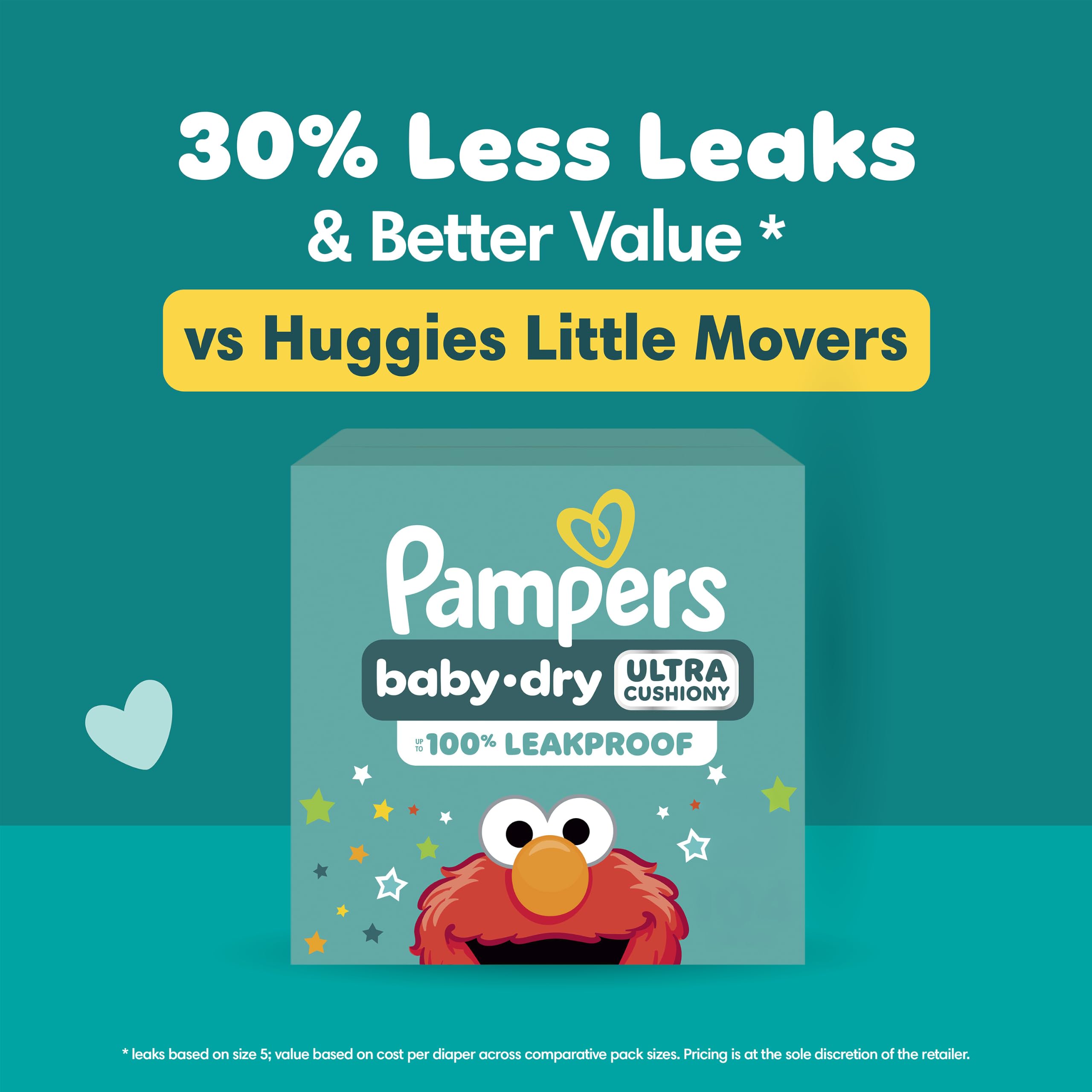 Pampers Diapers - Baby Dry - Size 3, 104 Count, Absorbent Disposable Infant Diaper (Packaging May Vary)