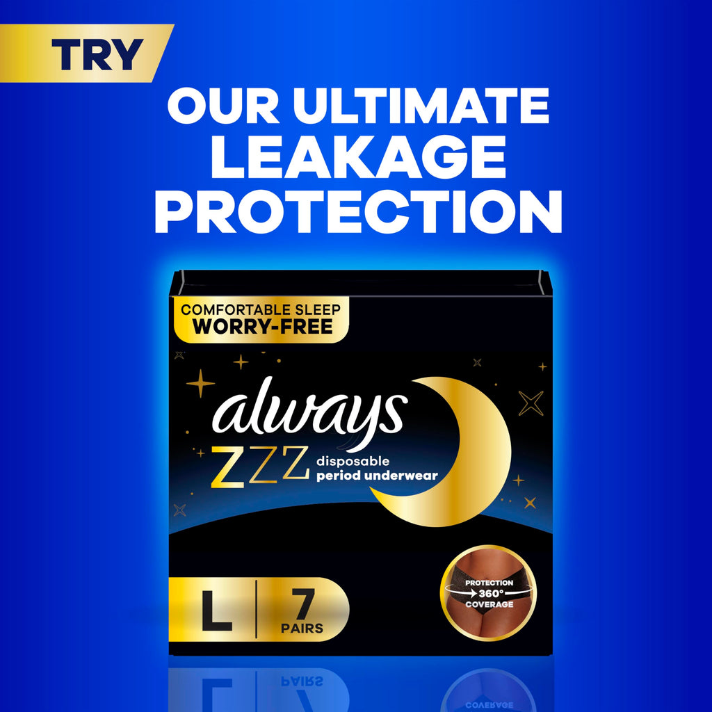 Always Ultra Thin Feminine Pads with Wings for Women, Size 1, Regular Absorbency, Unscented, Up to 100% Leak-Free Protection, 46 Count