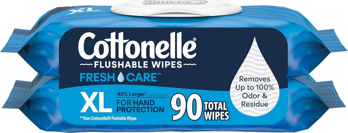 Cottonelle Fresh Feel Flushable Wipes, 8 Packs, 42 Wipes per Pack