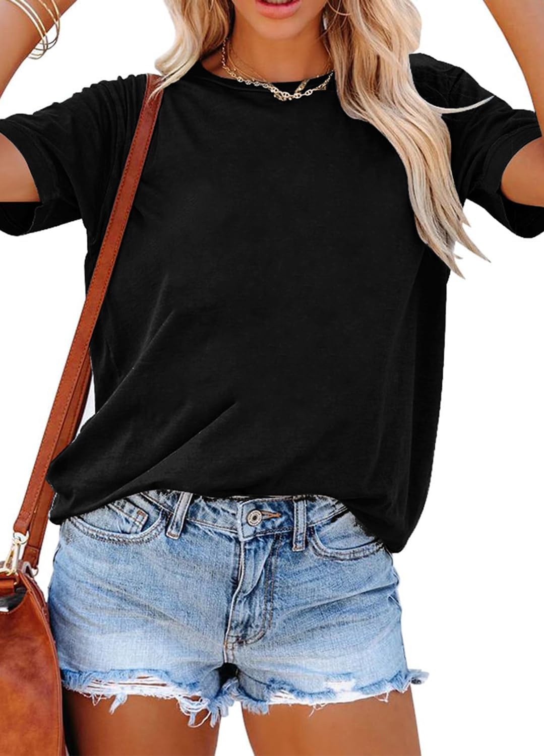 YEXIPO Womens Graphic Tees Short Sleeve Summer Tops Casual Cute T Shirts | Funny Letter Print, Crew Neck, Loose Fit