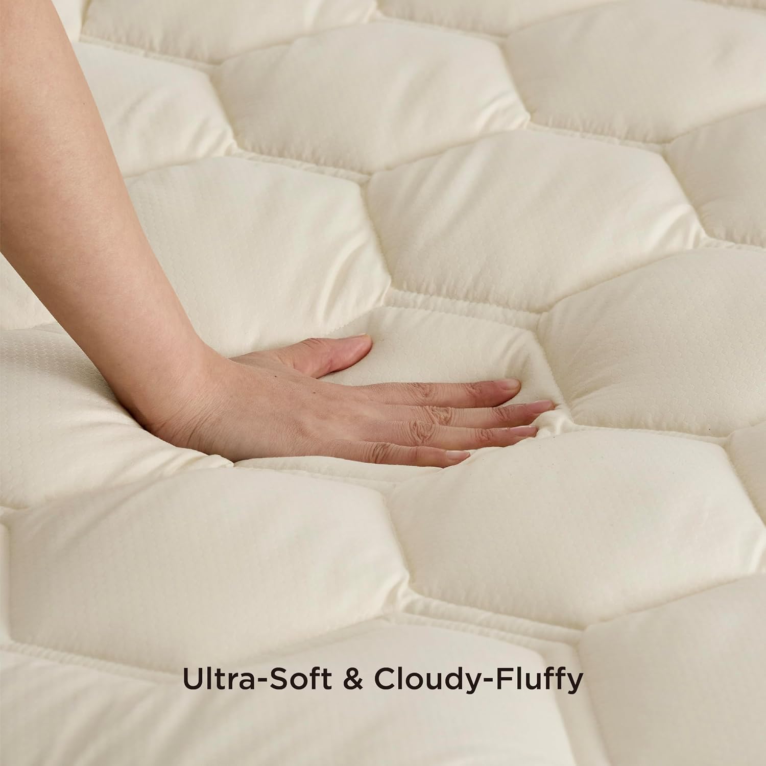 Bedsure Twin XL Mattress Pad - Soft Mattress Topper for College Dorm Room Essentials, Extra Long Twin Quilted Fitted Bed Cover Protector with 8-21 Inches Deep Pocket, Washable, White, 39x80 Inches