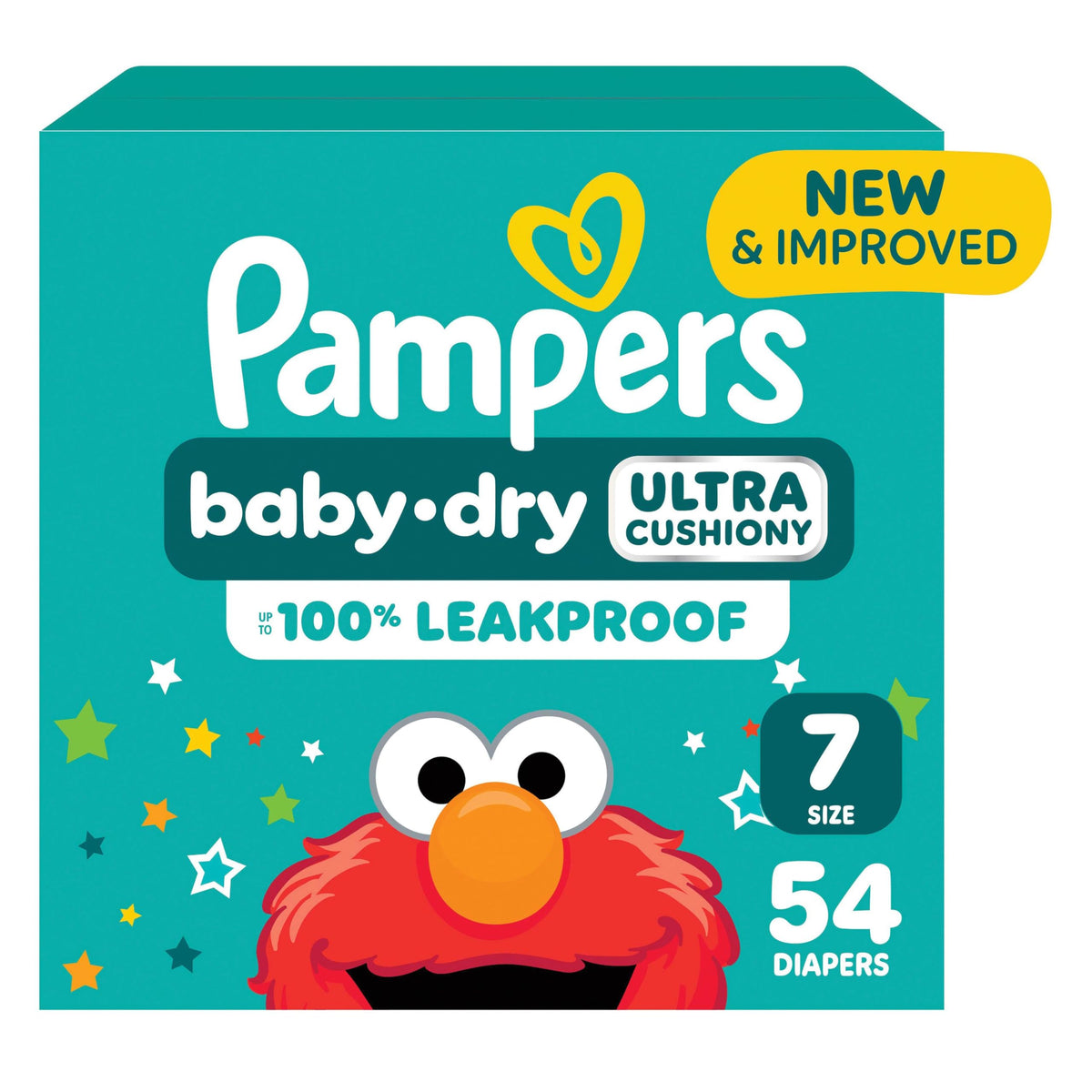 Pampers Diapers - Baby Dry - Size 3, 104 Count, Absorbent Disposable Infant Diaper (Packaging May Vary)