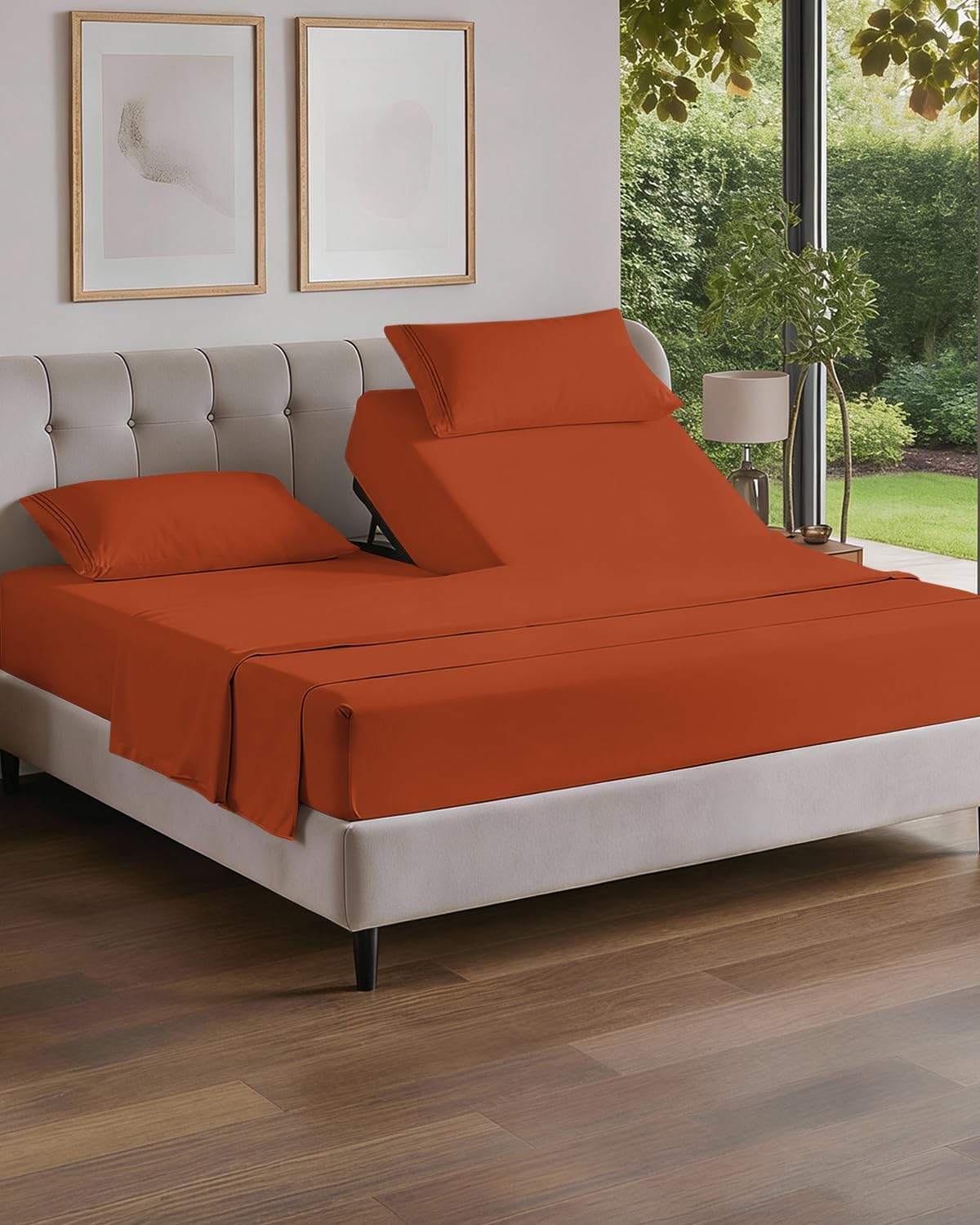 Queen Size 4 Piece Sheet Set - Comfy Breathable & Cooling Sheets - White