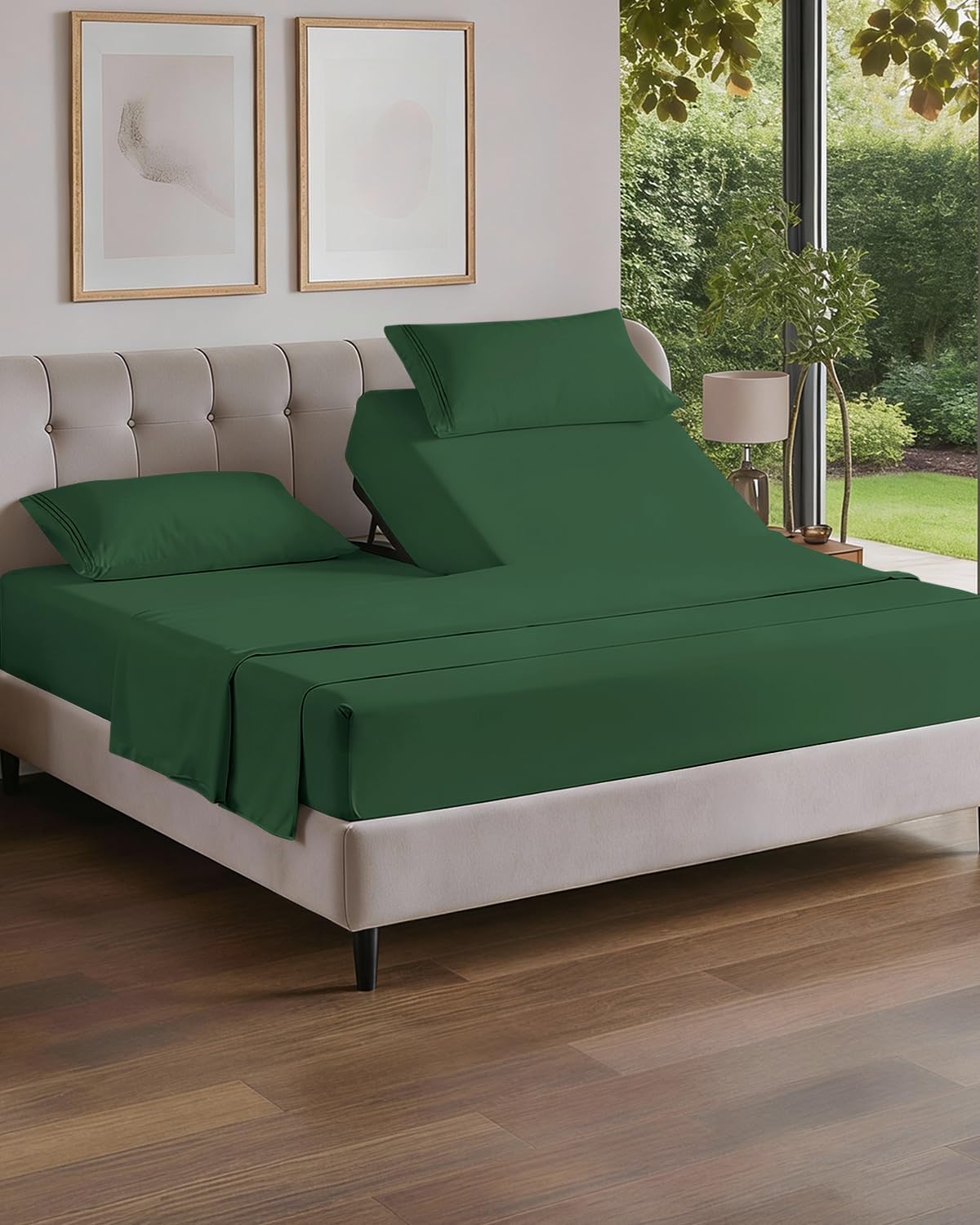 Queen Size 4 Piece Sheet Set - Comfy Breathable & Cooling Sheets - White
