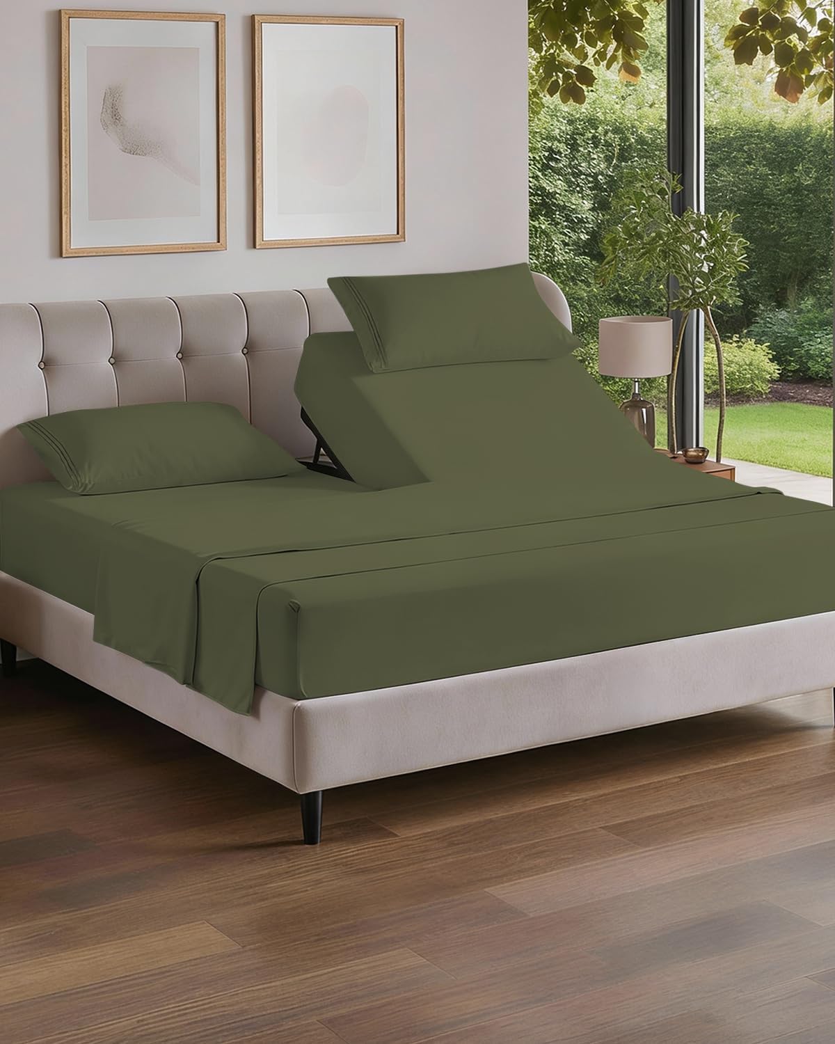 Queen Size 4 Piece Sheet Set - Comfy Breathable & Cooling Sheets - White
