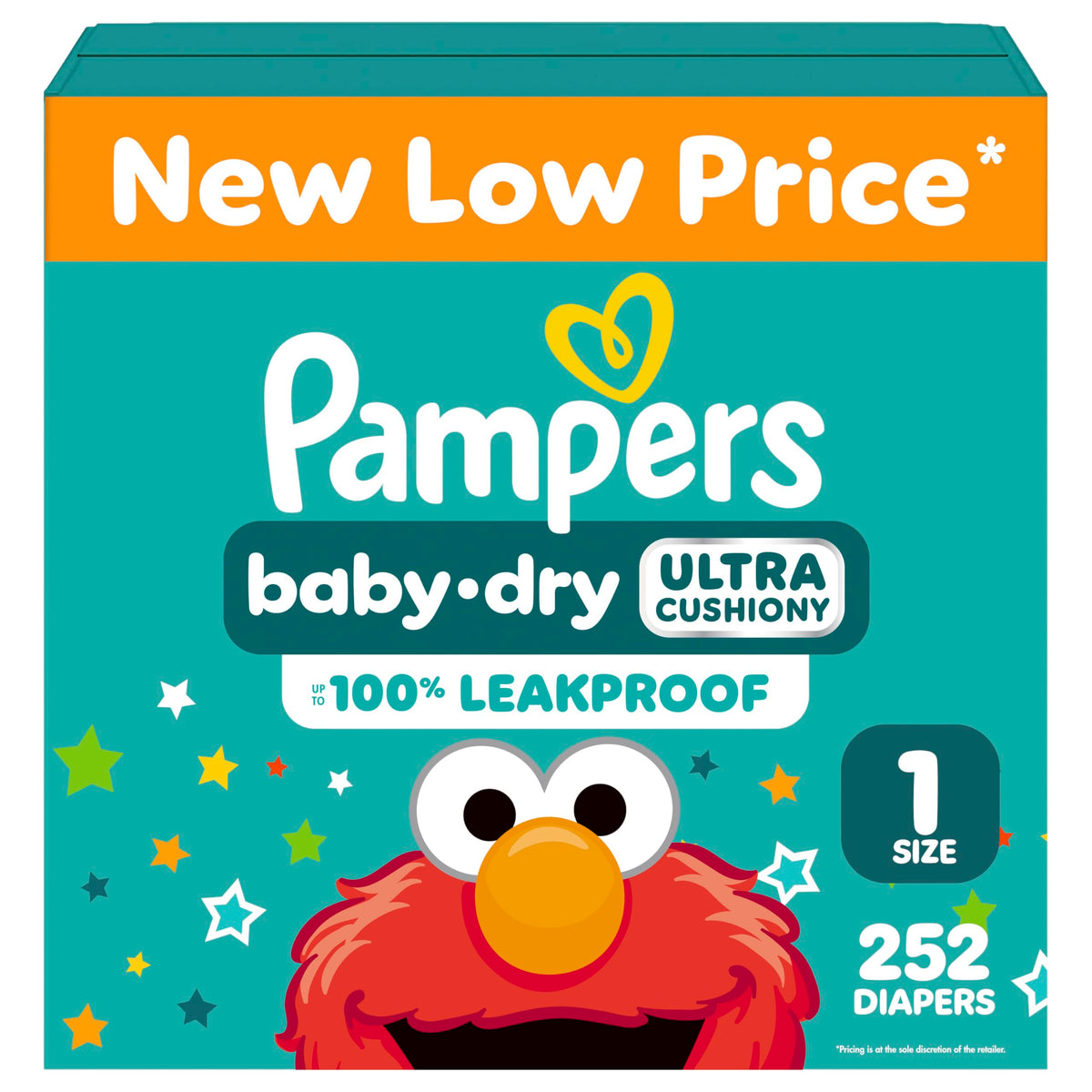 Pampers Diapers - Baby Dry - Size 3, 104 Count, Absorbent Disposable Infant Diaper (Packaging May Vary)