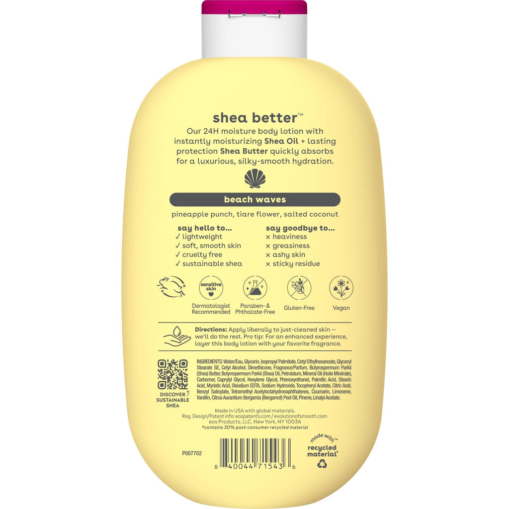 eos Shea Better Body Lotion- Strawberry Dream, with Natural Shea, 16 fl oz