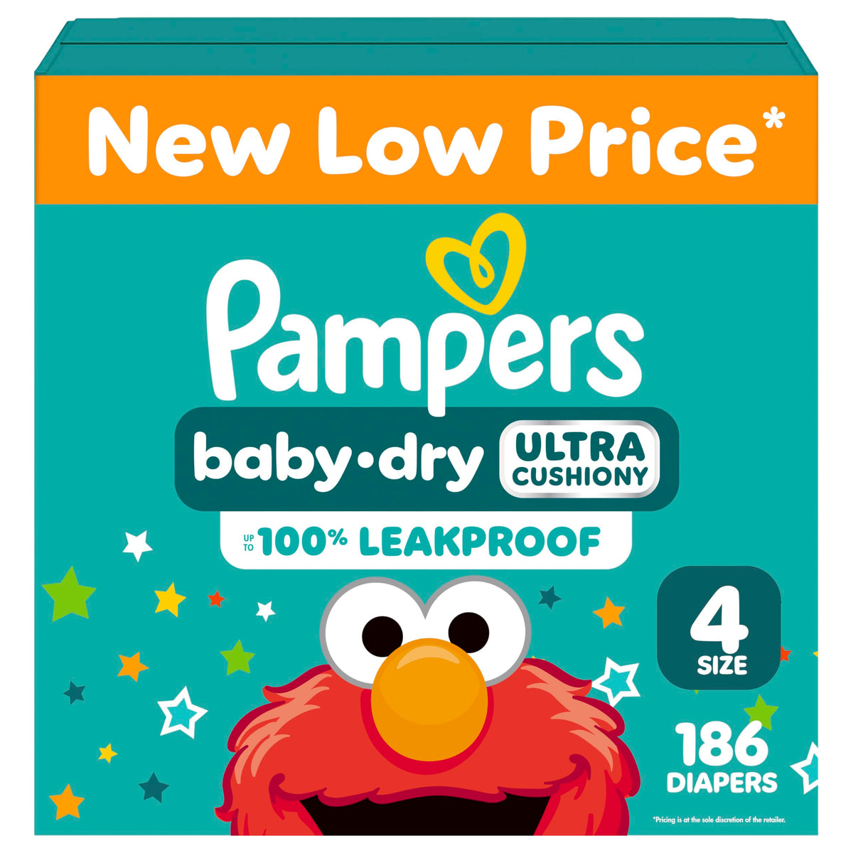 Pampers Diapers - Baby Dry - Size 3, 104 Count, Absorbent Disposable Infant Diaper (Packaging May Vary)