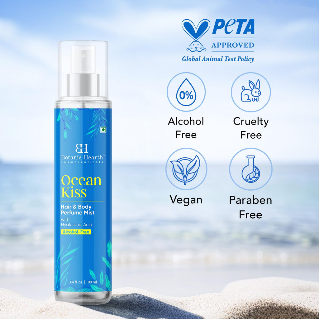 Botanic Hearth Vanilla Hair Perfume & Body Mist- 3.4 Fl oz | Long-Lasting Hair Deodorizer & Body Scent, Alcohol-Free Fragrance Hair Spray Everyday Wear, All Day Freshness for Women & Men