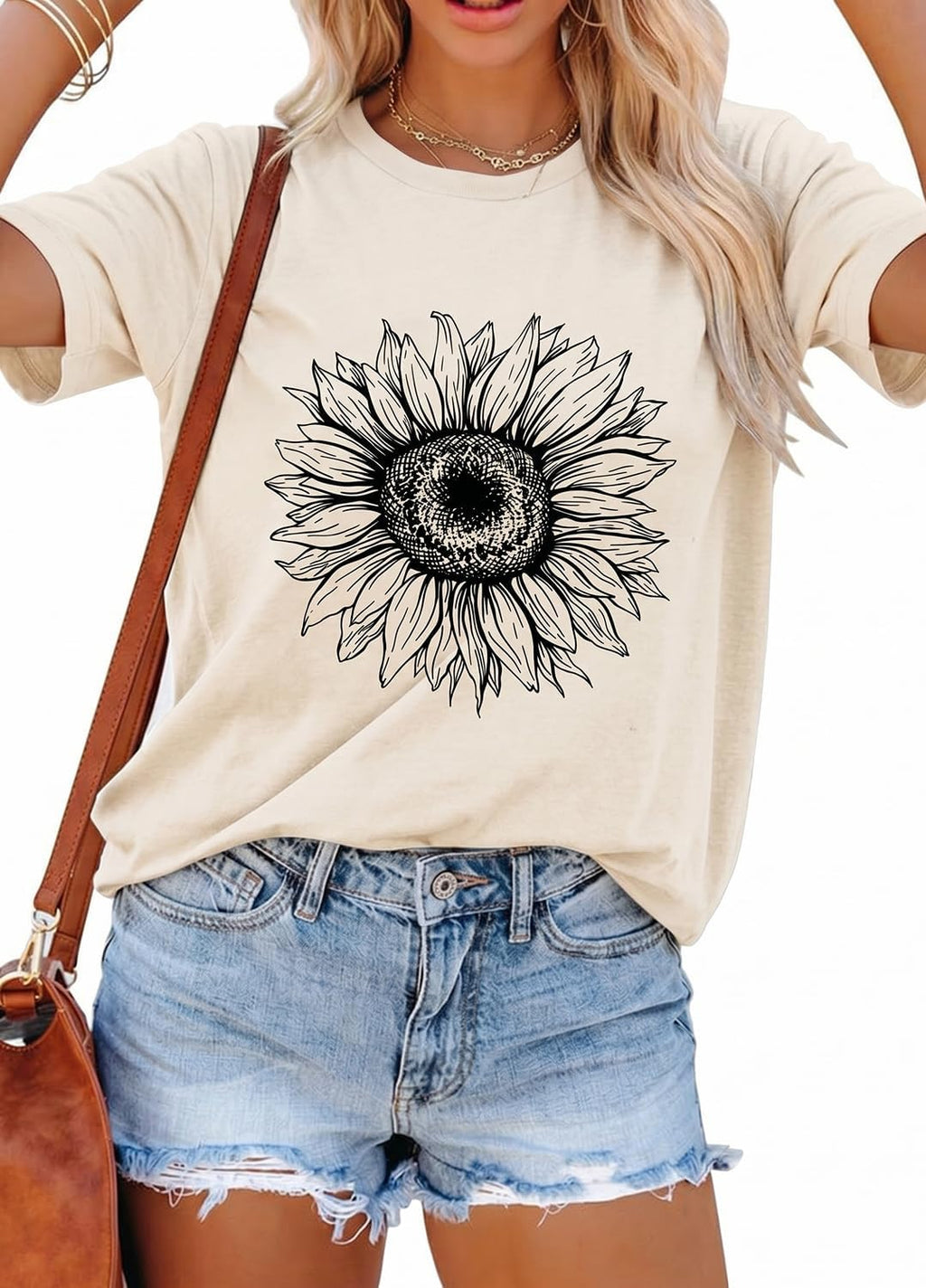 YEXIPO Womens Graphic Tees Short Sleeve Summer Tops Casual Cute T Shirts | Funny Letter Print, Crew Neck, Loose Fit