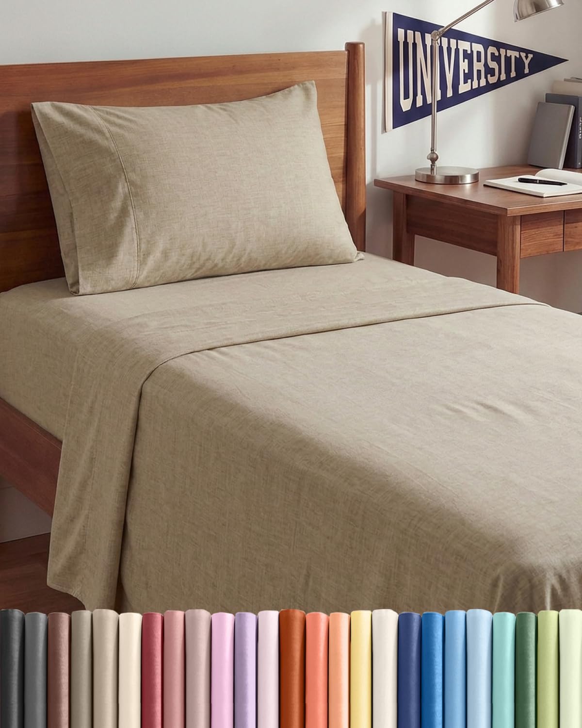 Queen Size 4 Piece Sheet Set - Comfy Breathable & Cooling Sheets - White