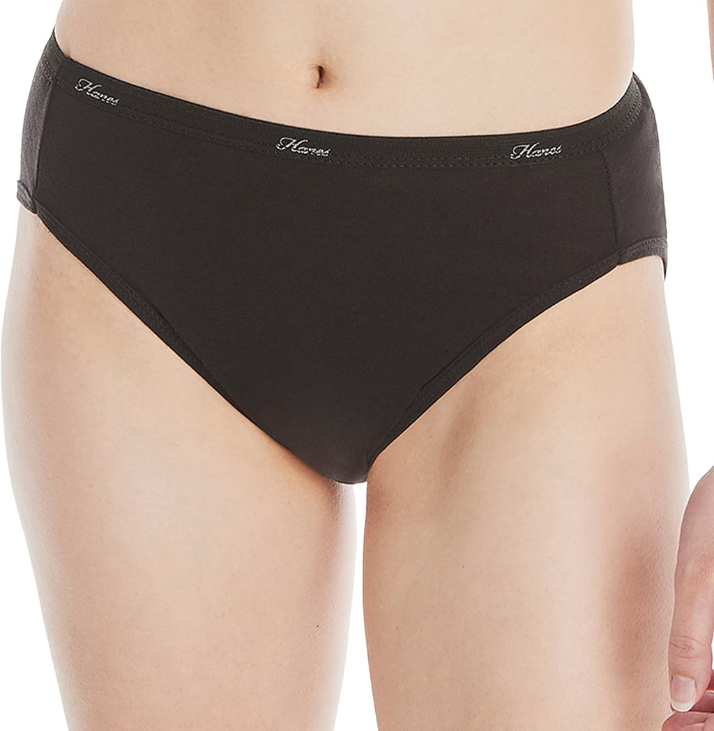 Hanes Women's Underwear Pack, 10-Pack, Full-Coverage Cotton Blend Panties, Moisture-Wicking Underwear for Women