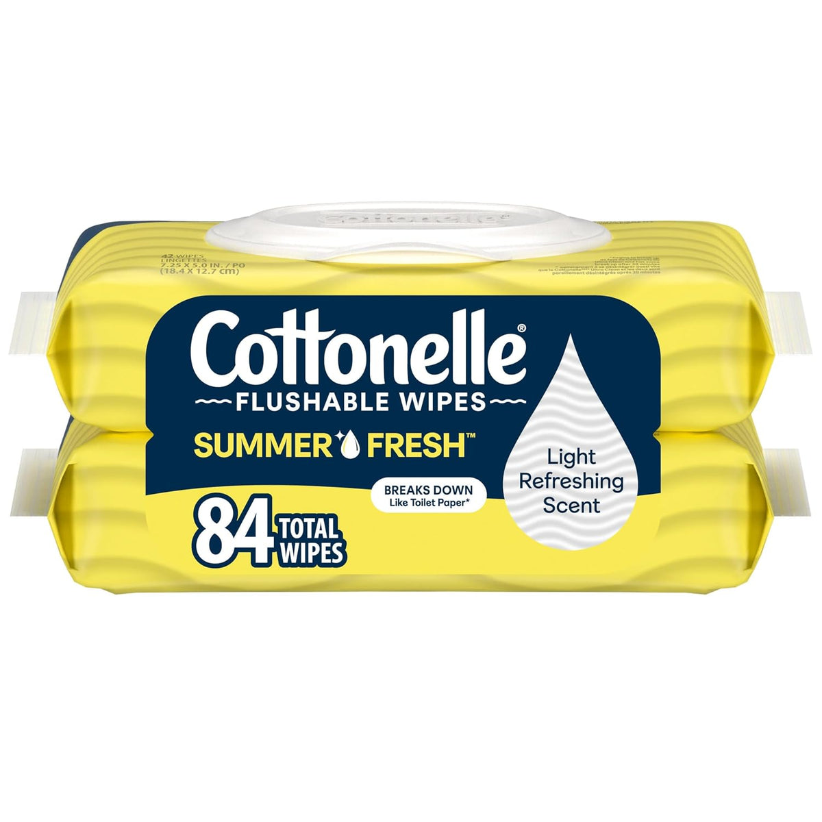 Cottonelle Fresh Feel Flushable Wipes, 8 Packs, 42 Wipes per Pack