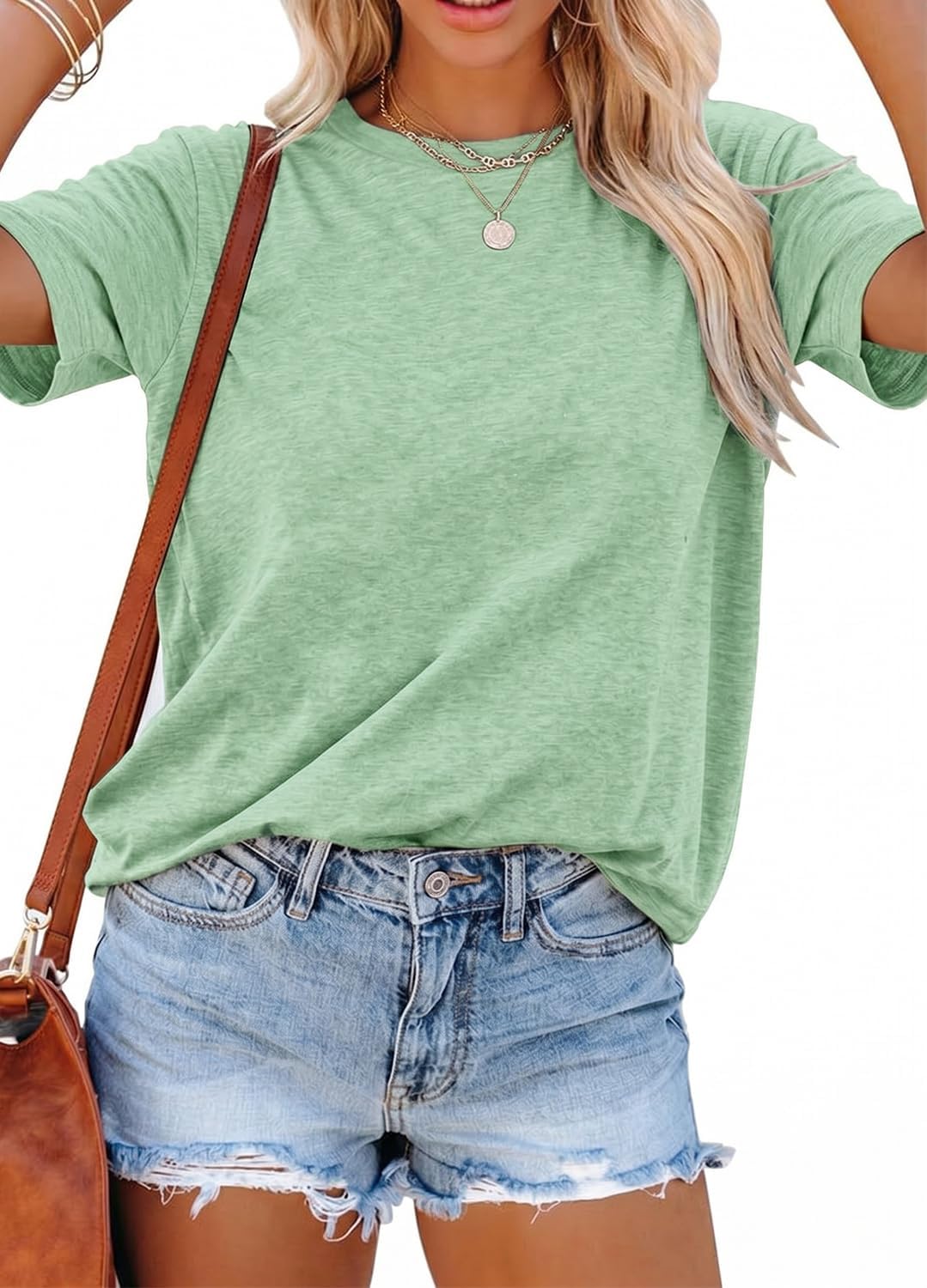 YEXIPO Womens Graphic Tees Short Sleeve Summer Tops Casual Cute T Shirts | Funny Letter Print, Crew Neck, Loose Fit