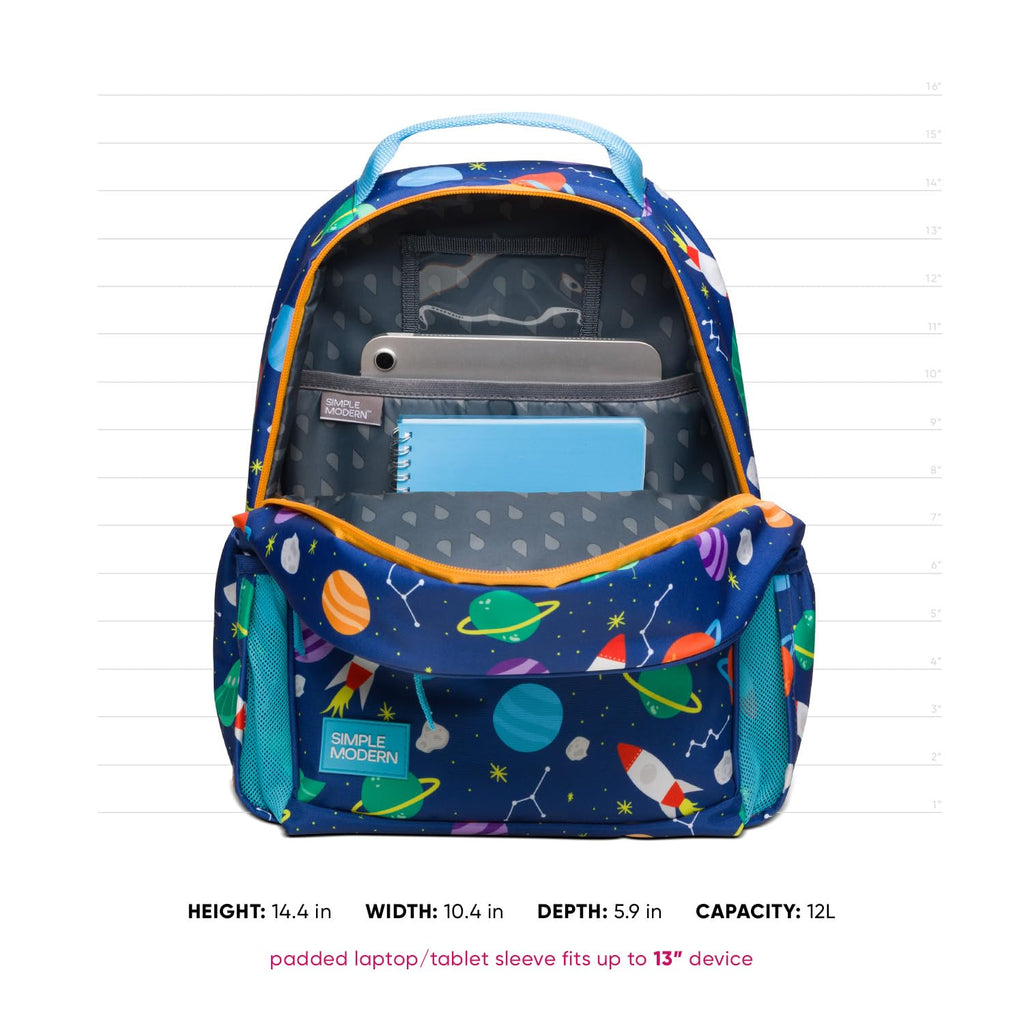 Simple Modern Disney Princess Kids Backpack for School, Girls, Boys | 12L | Fletcher Princess Rainbows Bookbag, School Backpack for Toddler, Preschool, Kindergarten | Fits Lunch Box, Cute | Medium
