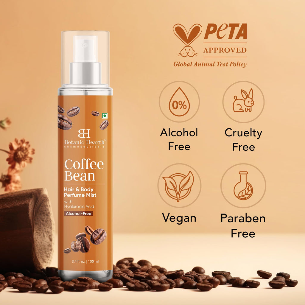 Botanic Hearth Vanilla Hair Perfume & Body Mist- 3.4 Fl oz | Long-Lasting Hair Deodorizer & Body Scent, Alcohol-Free Fragrance Hair Spray Everyday Wear, All Day Freshness for Women & Men