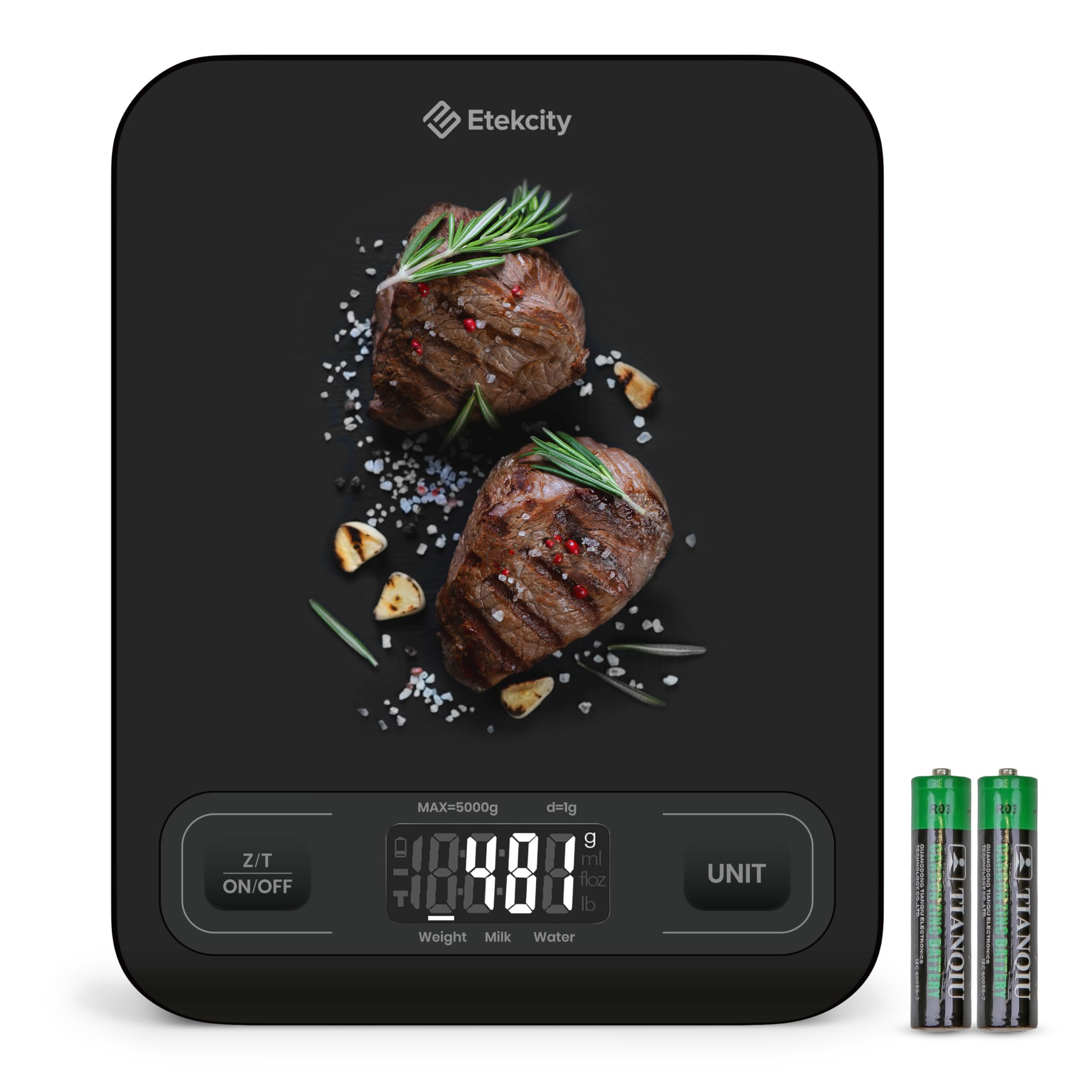 Etekcity Food Kitchen Scale, Digital Grams and Ounces, 11lb | Tare function, ideal for baking, weight loss, keto, meal prep, packages, liquids and jewelry, 304 Stainless Steel