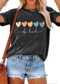 YEXIPO Womens Graphic Tees Short Sleeve Summer Tops Casual Cute T Shirts | Funny Letter Print, Crew Neck, Loose Fit