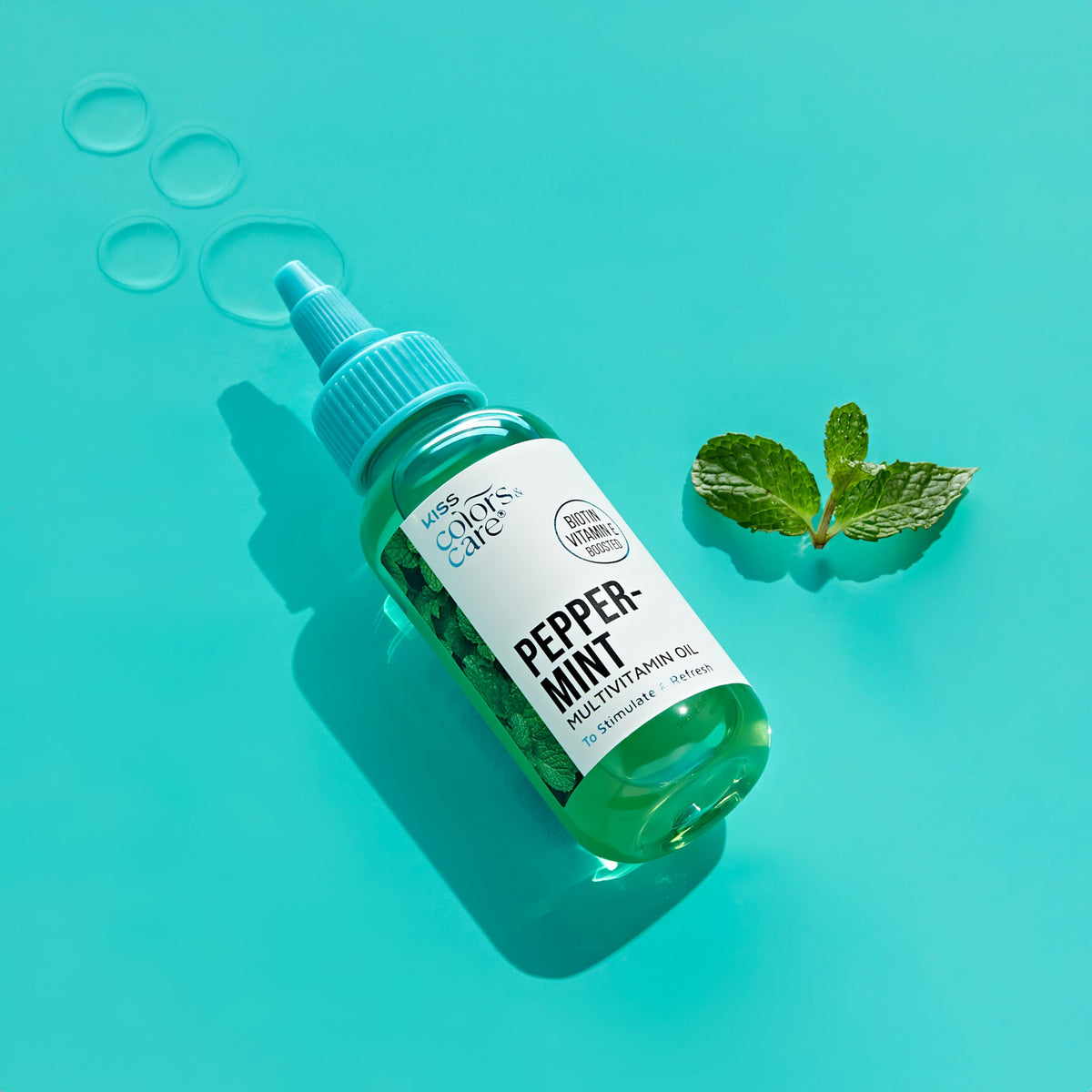 Kiss Colors & Care Tea Tree Multivitamin Oil for Hair & Skincare, Infused with Biotin, Vitamin E and Natural Oils for Long-Lasting Hydration & Repair, 2.5 fl. oz.