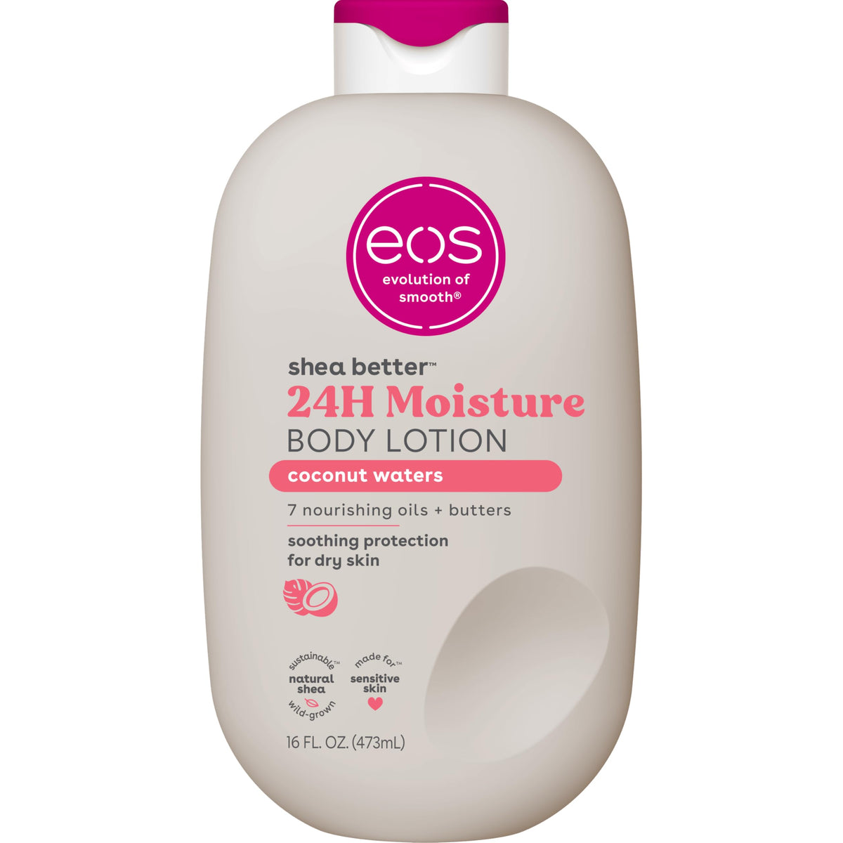 eos Shea Better Body Lotion- Strawberry Dream, with Natural Shea, 16 fl oz