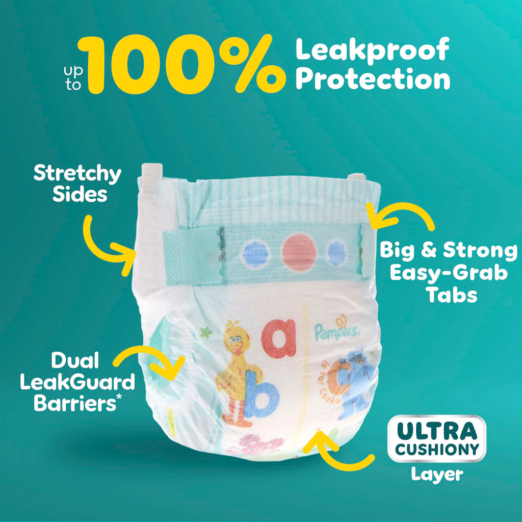 Pampers Diapers - Baby Dry - Size 3, 104 Count, Absorbent Disposable Infant Diaper (Packaging May Vary)